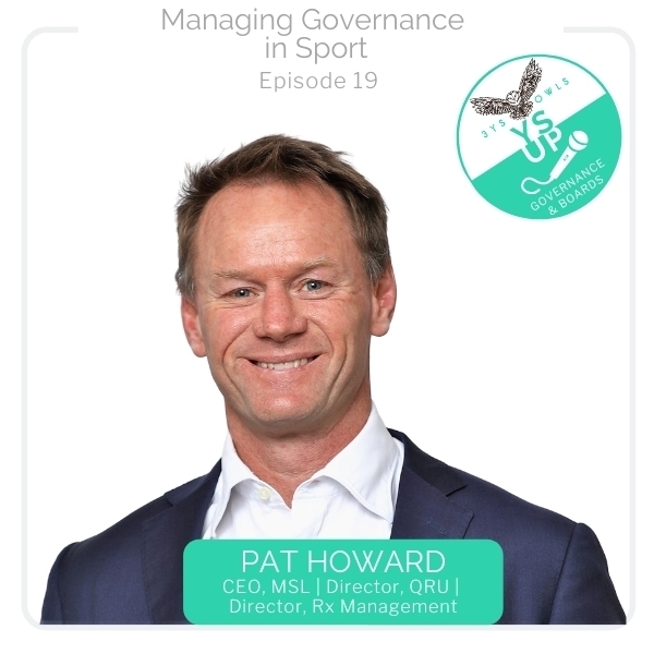 Managing Governance in Sport with Pat Howard