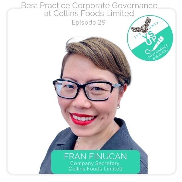 Best Practice Corporate Governance at Collins Foods Limited with Fran Finucan