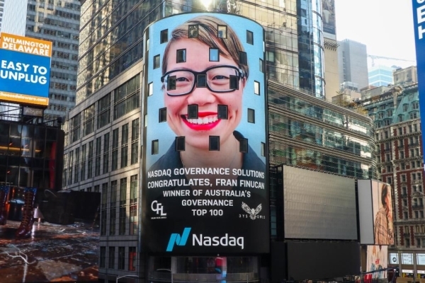 Governance Top 100 winner Nasdaq NYC Times Square