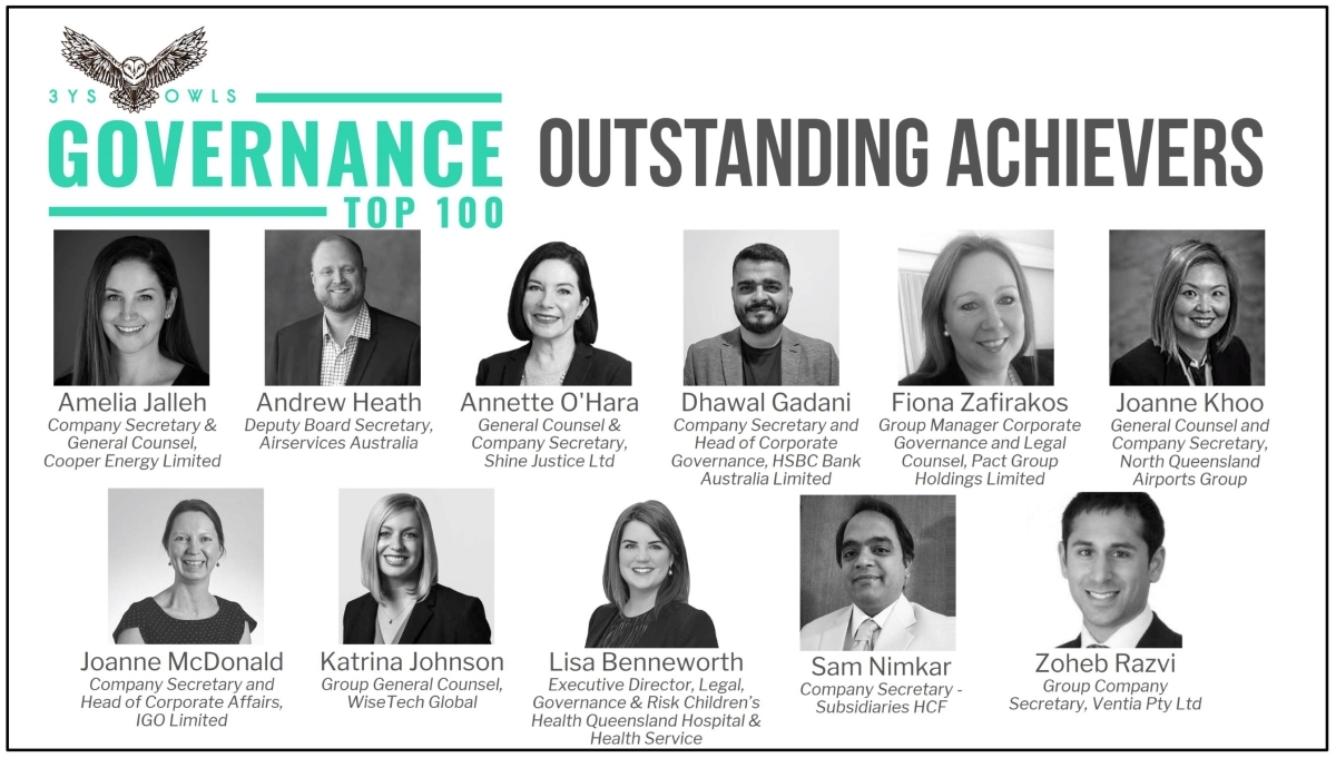 2021 Governance Top 100 Outstanding Achievers