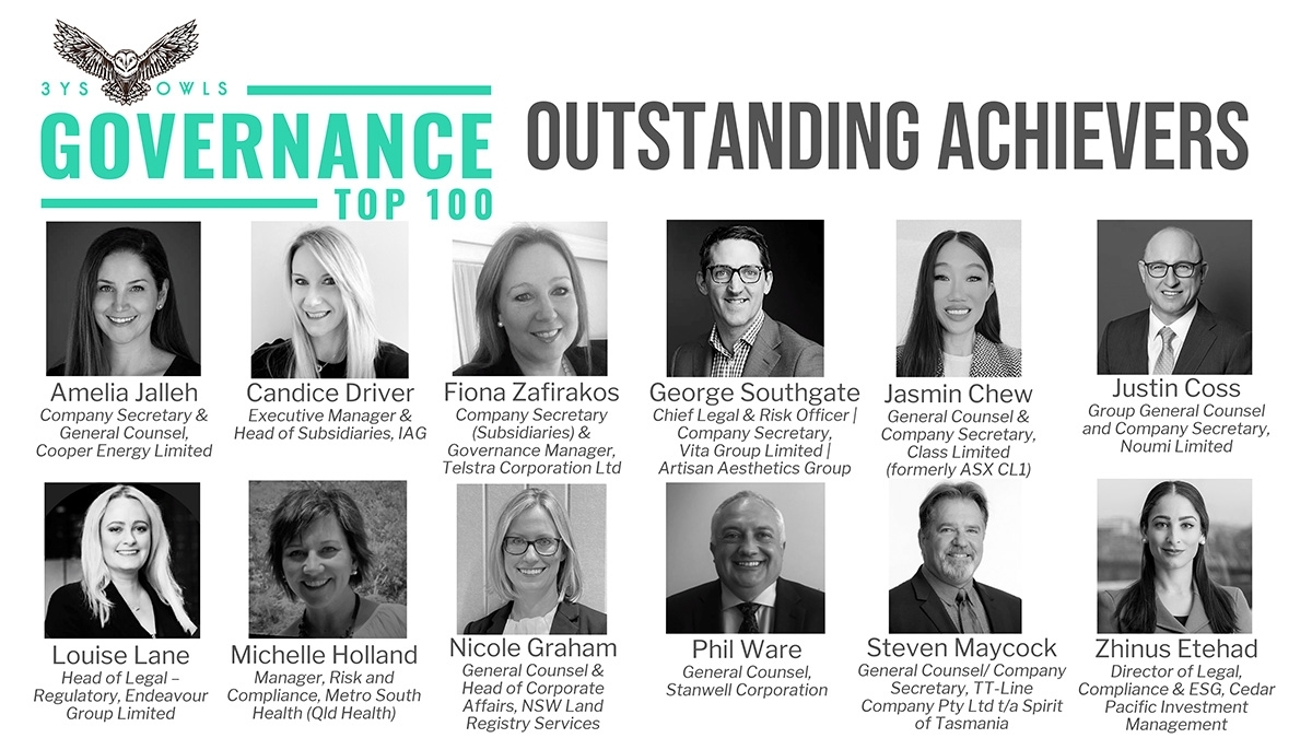 2022 Governance Top 100 Outstanding Achievers